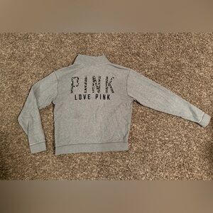 PINK Victoria's Secret Kids Gray Hoodie